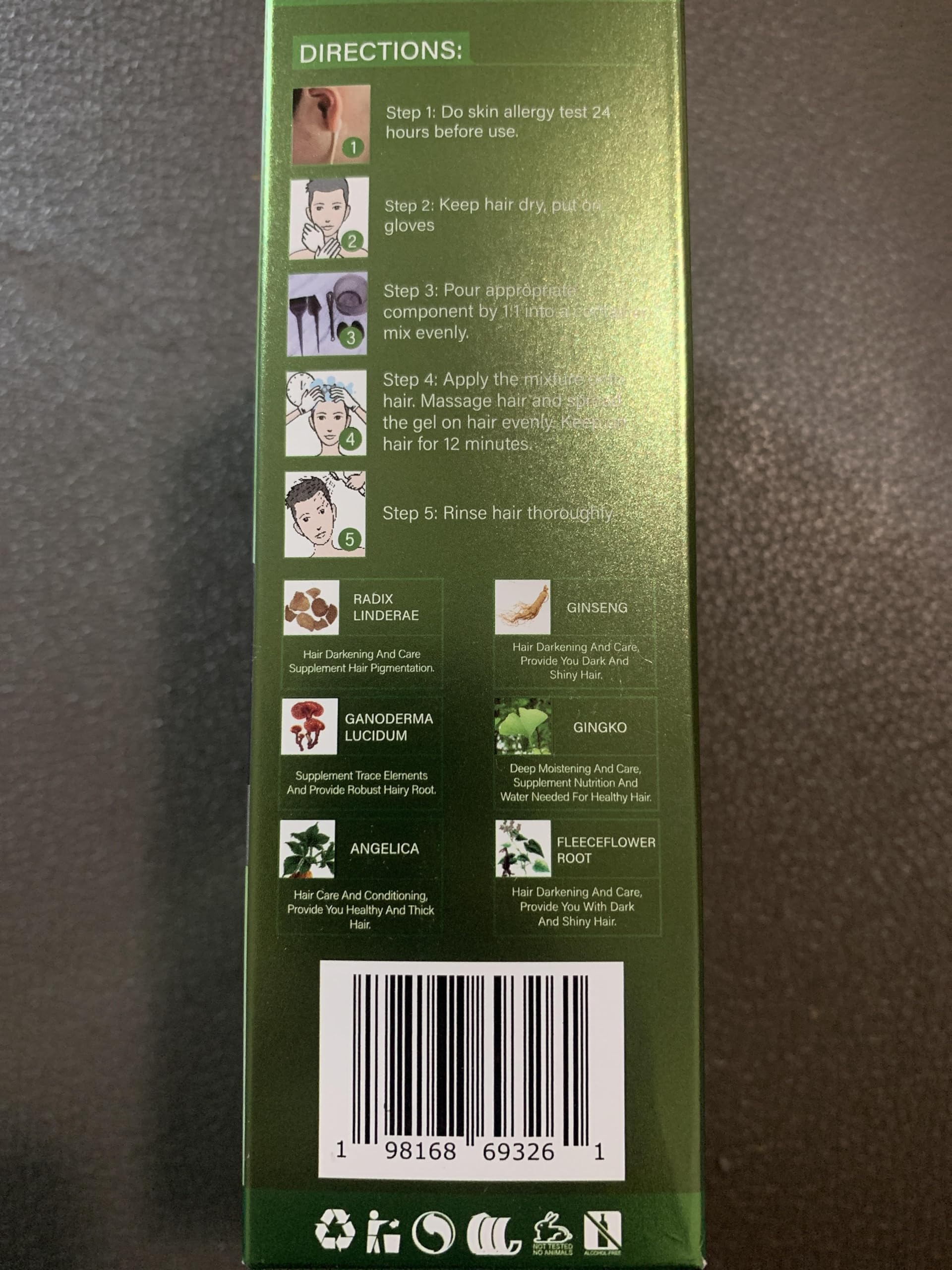 Amazon.com : 3 in 1 Natural Hair Color Gel – A&B Formula, Semi